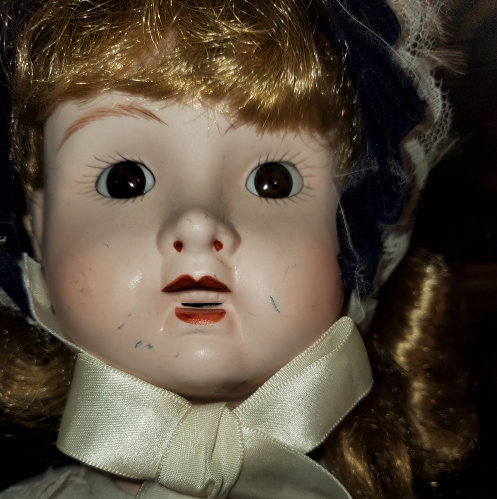 Vintage porcelain doll